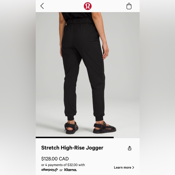 Lululemon Stretch High Rise Jogger - Picture 2 of 9